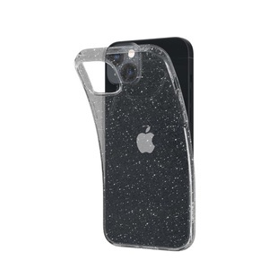 Spigen, Spigen - iPhone 14 Liquid Crystal Glitter Case Gummi Hülle (ACS05034) - Transparent, 