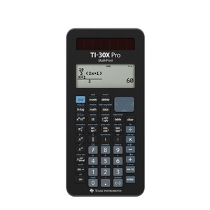Texas Instruments, Texas Instruments - TI-30X Pro MathPrint Solar Schulrechner Wissenschaftlicher Taschenrechner mit 4-zeiligem Display (431300001), Texas Instruments - Taschenrechner, Black