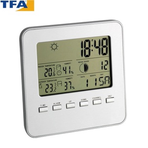 undefined, TFA - Quadro Funk Wetterstation - Silber, TFA Dostmann Wetterstation Quadro, Silber