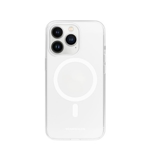 VONMÄHLEN, Vonmählen - iPhone 14 Pro Max MagSafe Hybrid Hülle TPU Bumper + Acryl Rückseite Transparent Case (TRC00009) - Transparent, 