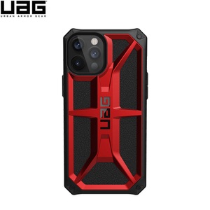 Apple, UAG Urban Armor Gear - iPhone 12 Pro Max Schutzhülle Monarch (112361119494) - Crimson (Rot / Schwarz), 
