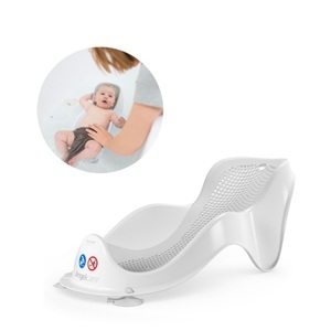 Angelcare, Angelcare - (55x23cm) Baby Badehilfe Fit Badewannen Liege mit Saugnapf - Grau, 