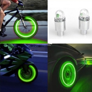 undefined, (2er Set) Wasserfeste Fahrrad Bike Velo / Auto / Motorrad LED Ventilkappen Beleuchtung - Mehrfarbig, 