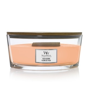 WoodWick, WoodWick - Ellipse Duft Kerze mit Holz Docht (10.17286.022E) - Yuzu Blooms, Woodwick Duftkerze »Yuzu Blooms Ellipse«