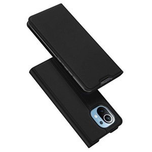 xiaomi, Dux Ducis - Xiaomi Mi 11 Flip Wallet Cover Leder Tasche - Schwarz