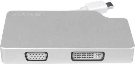 undefined, StarTech.com Aluminium Reise A/V Adapter 3-in-1 Mini DisplayPort auf VGA, DVI oder HDMI - 4K, 