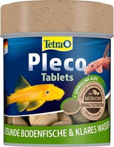 Tetra, Tetra PlecoMin 120 Tabletten, Tetra Pleco Tablets, Hauptfutter für alle pflanzenfressenden Bodenfische (120 Stk)