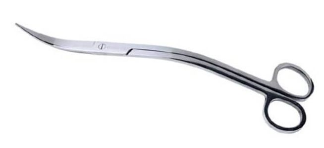 Dupla, Dupla Scaper's Tool Edelstahl-Schere 235x4mm gebogen S-Form, 