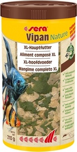 Sera, 45373 - sera Vipan Nature Grossflocke 1000ml XL-Hauptfutter für alle Zierfische, sera Vipan Nature Grossflocke, 1000 ml, 210g