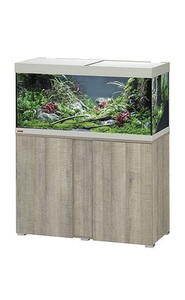 EHEIM Aquarium, EHEIM vivalineLED 180 Eiche Grau mit Unterschrank, 