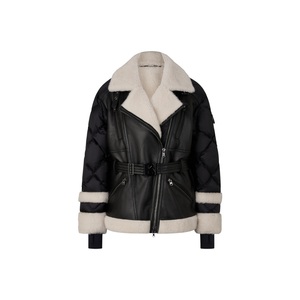 Bogner Sport, BOGNER SPORT Lammfell-Ski-Daunenjacke Luna für Damen - Schwarz/Off-White - 36, 
