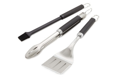 Weber, weber - Precision Grillbesteck-Set, 3-teilig - 58 x 27 x 5.5 cm, Weber Premium Grillbesteck | 3-teilig