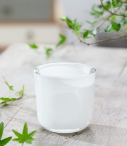 undefined, Glas-Übertopf ø 7 (1 Stück), Glas-Übertopf ø 7,5 cm 'weiß'