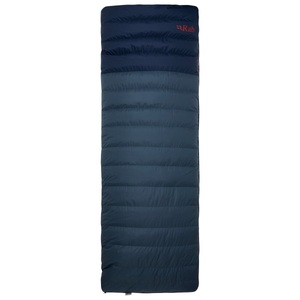 Rab, Rab - Outpost 500 - Daunenschlafsack Gr bis 190 cm Körperlänge blau, 