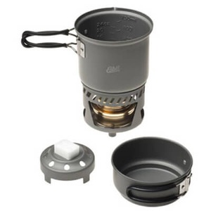 Esbit, Esbit - Spiritus-Kochset CS985 - Spirituskocher Gr 985 ml / 470 ml grau/schwarz, 