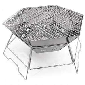 Origin Outdoors, Origin Outdoors - Grill- Und Feuerschale Hexagon - Grill Gr 40 x 45 cm stainless steel, 