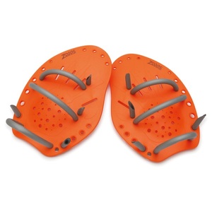 ZOGGS, Zoggs - Matrix Hand Paddles - Schwimmhilfe Gr M orange/grau