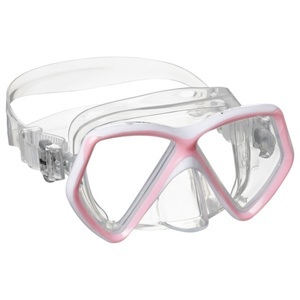Mares, Mares - Kid's Pirate '10 - Taucherbrille rosa/ clear, 
