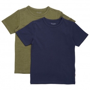 Minymo, Minymo - Kid's Basic 32 -S/S (2-Pack) - T-Shirt Gr 98 blau