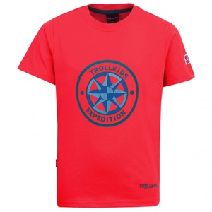 TROLLKIDS, Trollkids - Kid's Windrose T - T-Shirt Gr 152 rot