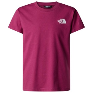 THE NORTH FACE, The North Face - Girl's Redbox Tek S/S Relaxed Tee - T-Shirt Gr L lila/rosa