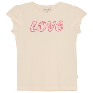 Minymo, Minymo - Kid's T-Shirt S/S Love - T-Shirt Gr 116 beige