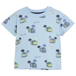 Minymo, Minymo - Kid's T-Shirt S/S Single Jersey - T-Shirt Gr 92 grau/blau