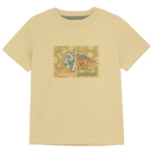 Minymo, Minymo - Kid's T-Shirt S/S Slub Yarn Dino - T-Shirt Gr 116 beige