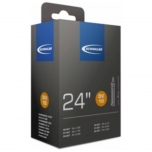 Schwalbe, Schwalbe - 24'' Schlauch Nr. 10 40/62-507 - Veloschlauch Gr 24'' x 1,5-2,40'' - 40/62-507 schwarz, 