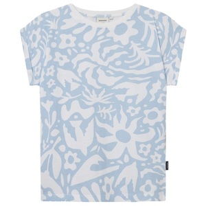 Dedicated, DEDICATED - Women's T-Shirt Visby Wonky Beach - T-Shirt Gr S grau