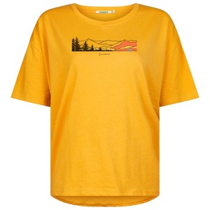 GreenBomb, GreenBomb - Women's Nature Hike Mountains Feel T-Shirt - T-Shirt Gr M orange