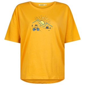 GreenBomb, GreenBomb - Women's Nature Sunset Ride Feel T-Shirt - T-Shirt Gr L;M;S;XS orange