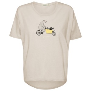 GreenBomb, GreenBomb - Women's Bike Cargo Raccoon Feel T-Shirt - T-Shirt Gr S beige, 