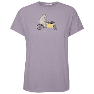 GreenBomb, GreenBomb - Women's Bike Cargo Raccoon Stop T-Shirt - T-Shirt Gr S lila/rosa, 