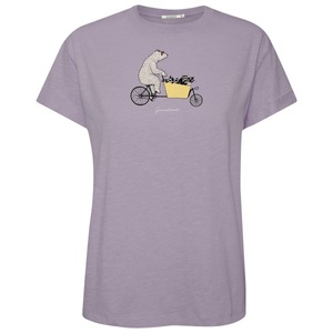 GreenBomb, GreenBomb - Women's Bike Cargo Raccoon Stop T-Shirt - T-Shirt Gr L;M;S;XL lila/rosa, 