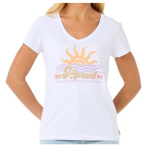 RIP CURL, Rip Curl - Women's Cala V-Neck Tee - T-Shirt Gr XL weiß