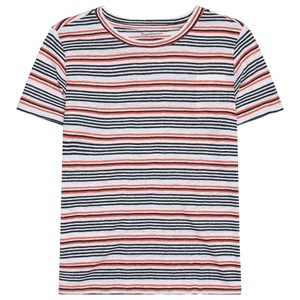 KnowledgeCotton Apparel, KnowledgeCotton Apparel - Women's Regular Linen Stripe - T-Shirt Gr S bunt