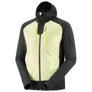 Salomon, Salomon - Elixir Hybrid Insulated Hooded Jacket - Kunstfaserjacke Gr L gelb, 