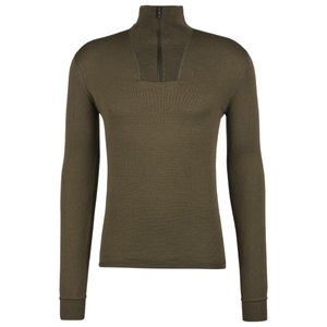 Woolpower, Woolpower - Zip Turtleneck 200 - Merinounterwäsche Gr 3XL oliv/schwarz