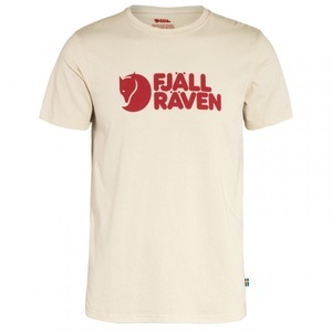 FJALLRAVEN, Fjällräven - Fjällräven Logo - T-Shirt Gr L beige/weiß