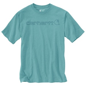 Carhartt, Carhartt - Core Logo S/S - T-Shirt Gr XXL türkis