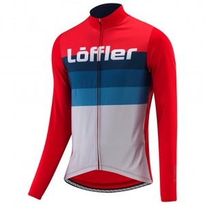 Löffler, Löffler - Bike L/S Jersey Messenger Mid - Velotrikot Gr 46;48;50;52 rot, 