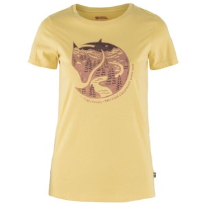 FJALLRAVEN, Fjällräven - Women's Arctic Fox Print - T-Shirt Gr L beige