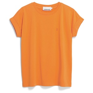 Armedangels, ARMEDANGELS - Women's Idaa Logo - T-Shirt Gr L orange