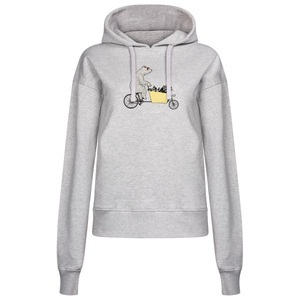 GreenBomb, GreenBomb - Women's Bike Cargo Raccoon Flipper Pullover - Hoodie Gr L grau, 