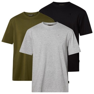 Pinewood, Pinewood - 3-Pack T-Shirt - T-Shirt Gr M;S oliv