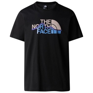 THE NORTH FACE, The North Face - S/S Mountain Line Tee - T-Shirt Gr M schwarz