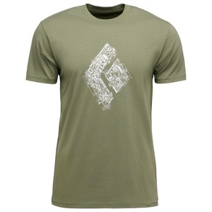 Black Diamond, Black Diamond - Engineered Diamond S/S Tee - T-Shirt Gr M oliv