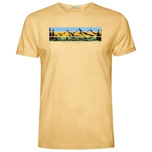 GreenBomb, GreenBomb - Nature Discover Roll T-Shirt - T-Shirt Gr S beige