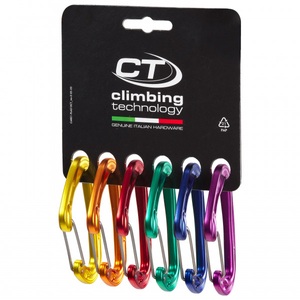 Climbing Technology, Climbing Technology - Fly-Weight Evo - Schnappkarabiner Gr 6-Pack schwarz